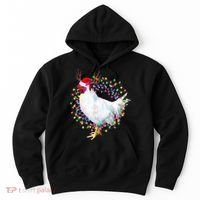 Christmas Lights Chicken Hoodie thumb 0