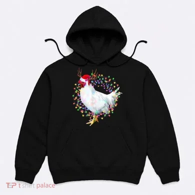 Christmas Lights Chicken Hoodie
