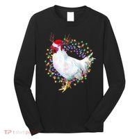 Christmas Lights Chicken Long Sleeve Shirt thumb 0