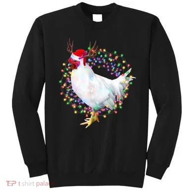 Christmas Lights Chicken Sweatshirt