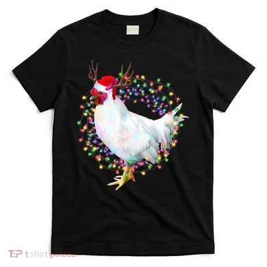 Christmas Lights Chicken T-Shirt