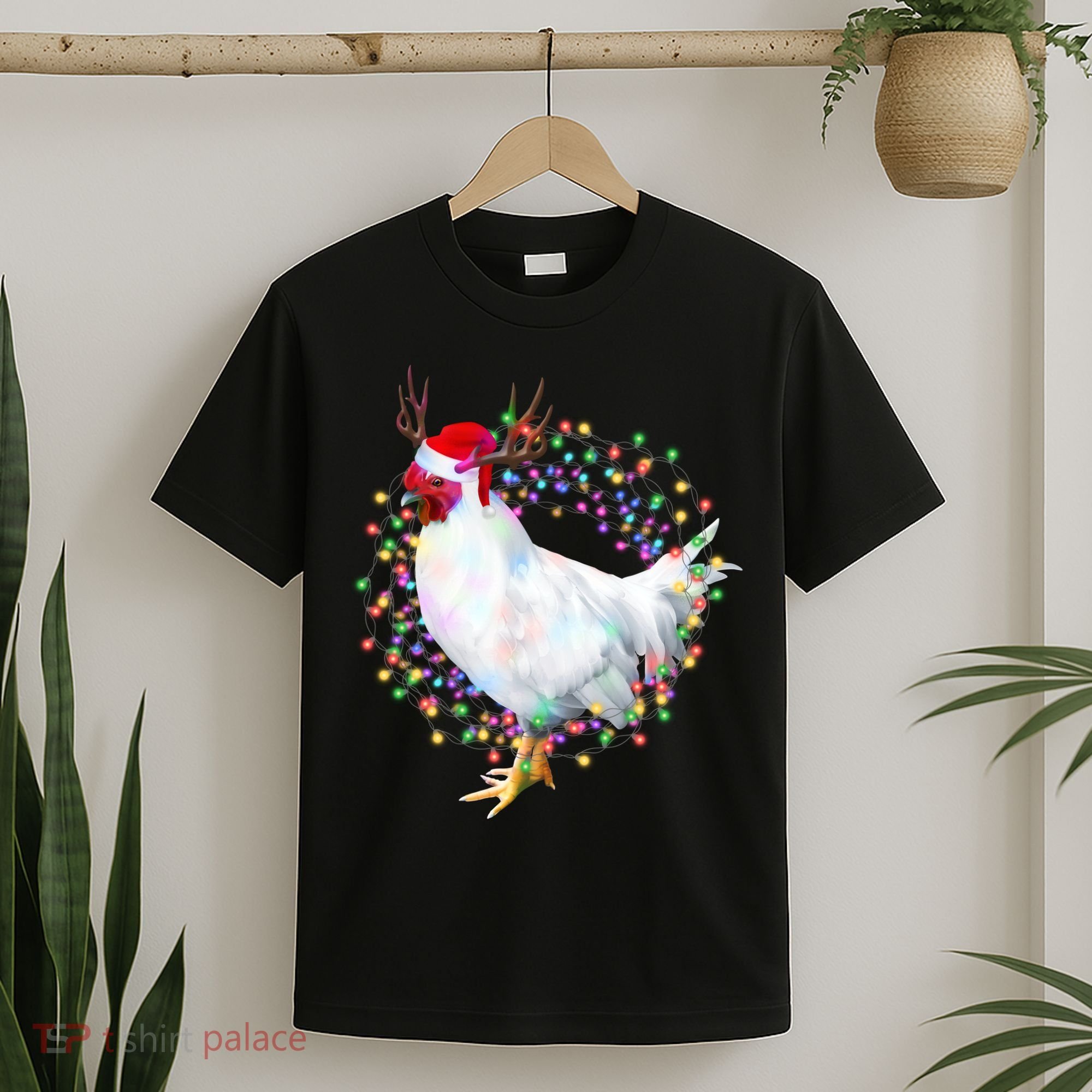 Christmas Lights Chicken T-Shirt