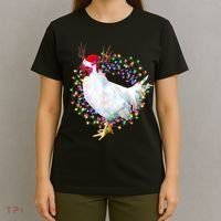 Christmas Lights Chicken T-Shirt thumb 4