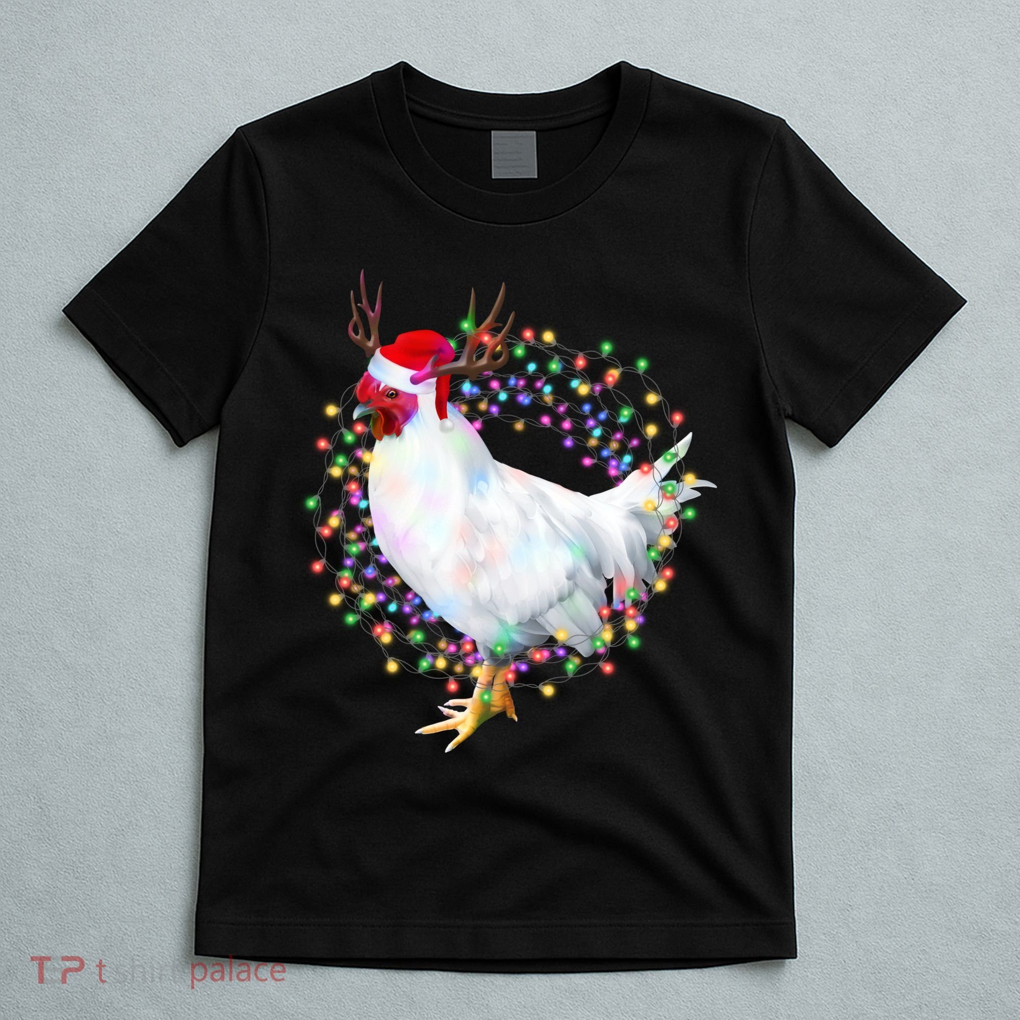 Christmas Lights Chicken T-Shirt