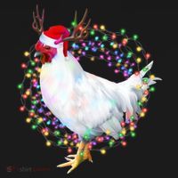 Christmas Lights Chicken Backpack thumb 2