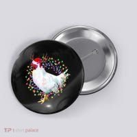Christmas Lights Chicken Button thumb 0
