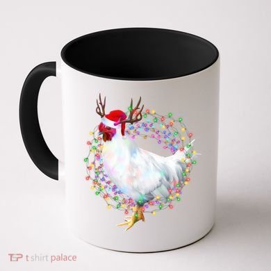 Christmas Lights Chicken Coffee Mug