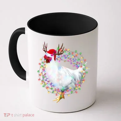 Christmas Lights Chicken Coffee Mug