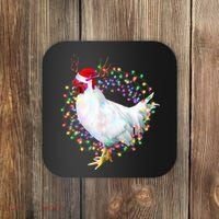 Christmas Lights Chicken Coaster thumb 0