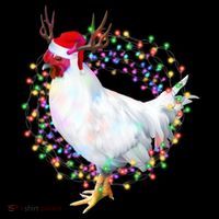 Christmas Lights Chicken Coaster thumb 2