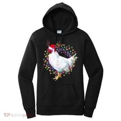 Christmas Lights Chicken Women's Hoodie