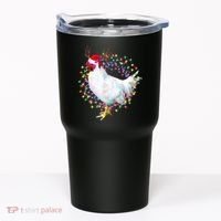 Christmas Lights Chicken Tumbler thumb 0
