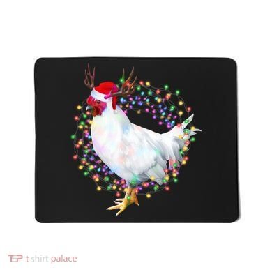 Christmas Lights Chicken Mousepad