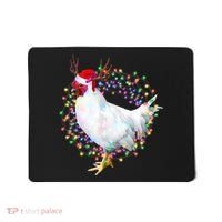 Christmas Lights Chicken Mousepad thumb 0