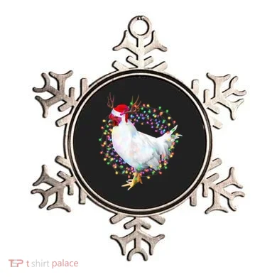 Christmas Lights Chicken Ornament
