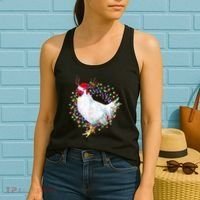 Christmas Lights Chicken Women's Tank Top thumb 2