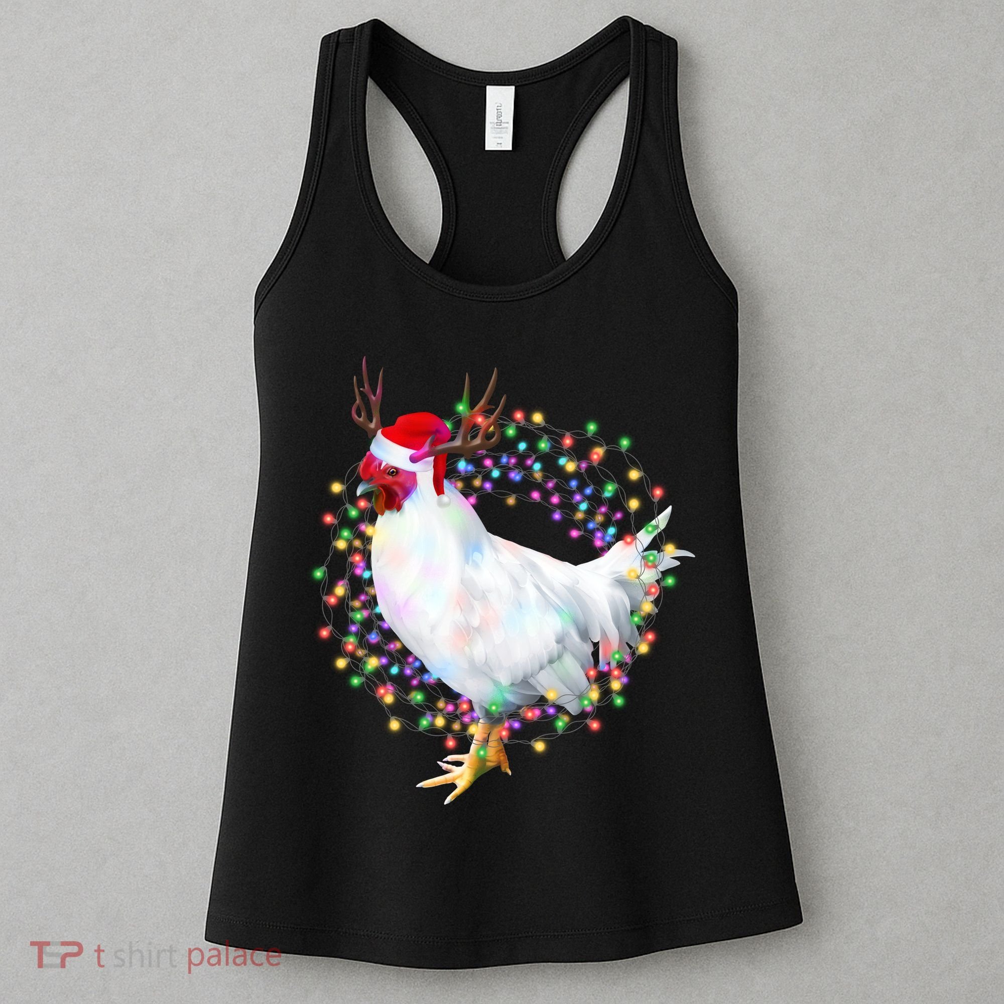 Christmas Lights Chicken Women's Tank Top