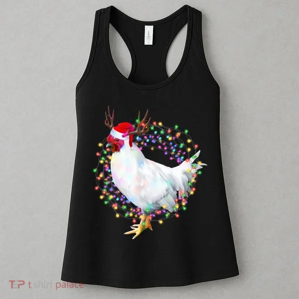Christmas Lights Chicken Women's Tank Top