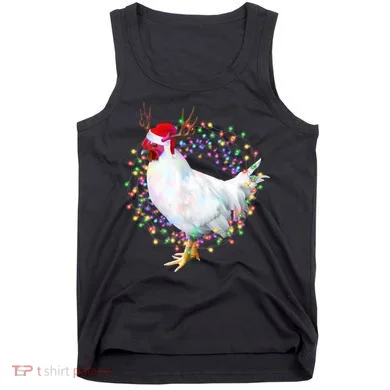 Christmas Lights Chicken Tank Top