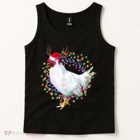 Christmas Lights Chicken Tank Top thumb 2