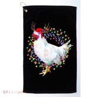 Christmas Lights Chicken Golf Towel thumb 0