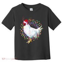 Christmas Lights Chicken Toddler T-Shirt thumb 0