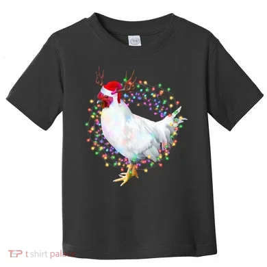 Christmas Lights Chicken Toddler T-Shirt