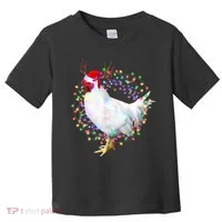 Christmas Lights Chicken Toddler T-Shirt thumb 0