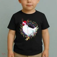 Christmas Lights Chicken Toddler T-Shirt thumb 2