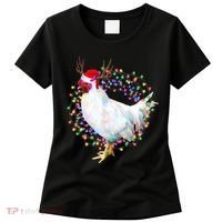 Christmas Lights Chicken Women's T-Shirt thumb 0