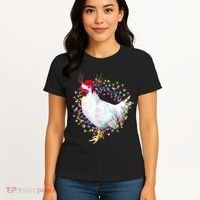 Christmas Lights Chicken Women's T-Shirt thumb 4