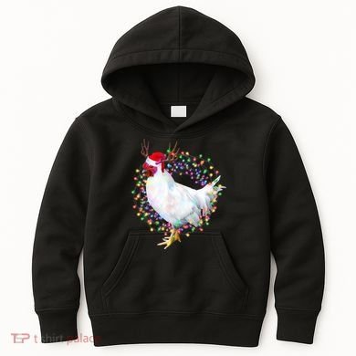 Christmas Lights Chicken Kids Hoodie