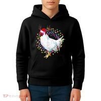 Christmas Lights Chicken Kids Hoodie thumb 4