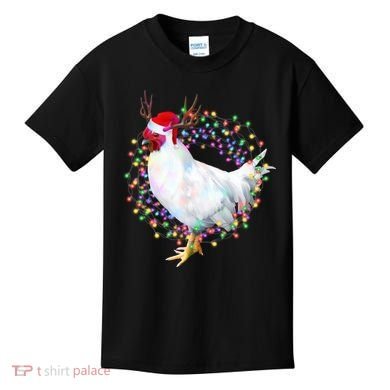 Christmas Lights Chicken Kids T-Shirt
