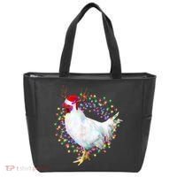 Christmas Lights Chicken Tote Bag thumb 0