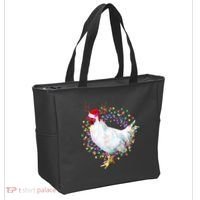Christmas Lights Chicken Tote Bag thumb 2