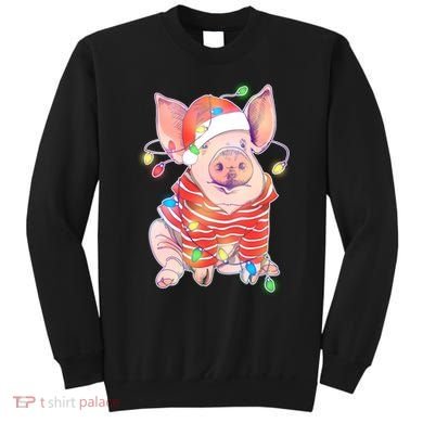 Christmas Lights Pig Sweatshirt