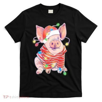 Christmas Lights Pig T-Shirt