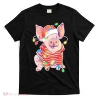 Christmas Lights Pig T-Shirt thumb 0