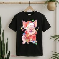 Christmas Lights Pig T-Shirt thumb 2