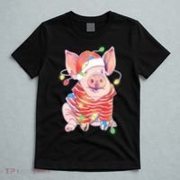 Christmas Lights Pig T-Shirt thumb 5
