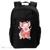 Christmas Lights Pig Backpack thumb 0