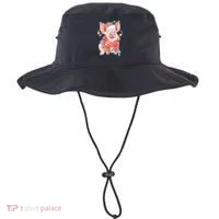 Christmas Lights Pig Bucket Hat thumb 0