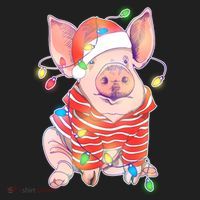 Christmas Lights Pig Beanie thumb 2