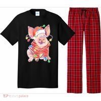 Christmas Lights Pig Pajama Set thumb 0