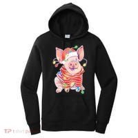 Christmas Lights Pig Women's Hoodie thumb 0