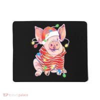 Christmas Lights Pig Mousepad thumb 0