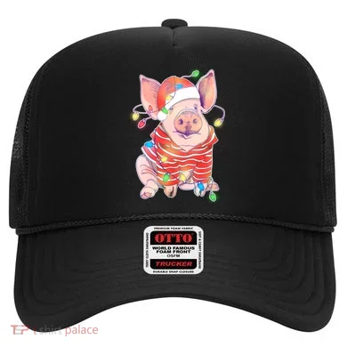 Christmas Lights Pig Hat