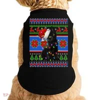 Christmas Lights Santa Cat Ugly Doggie Tank thumb 0