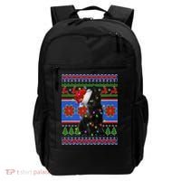 Christmas Lights Santa Cat Ugly Backpack thumb 0